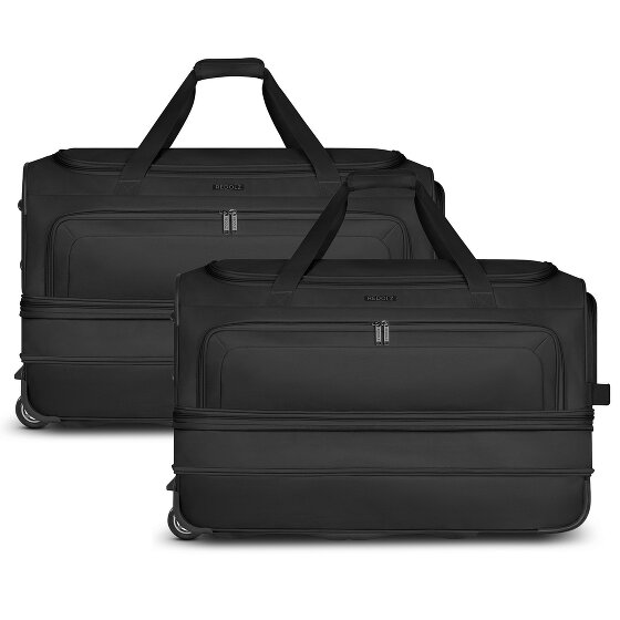 Redolz Juego de bolsas de viaje Duffle Essentials de 2 ruedas L+L con pliegue extensible