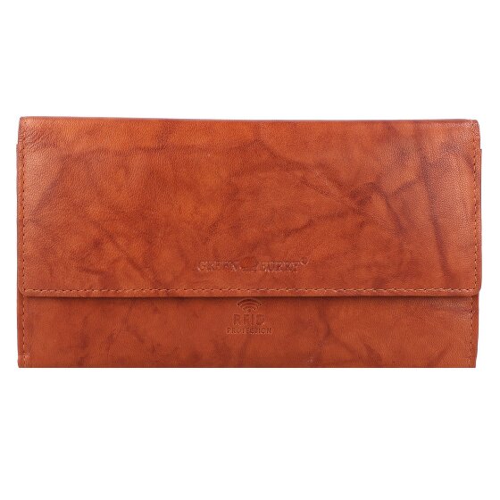 Greenburry Billetera básica de cuero RFID 19 cm