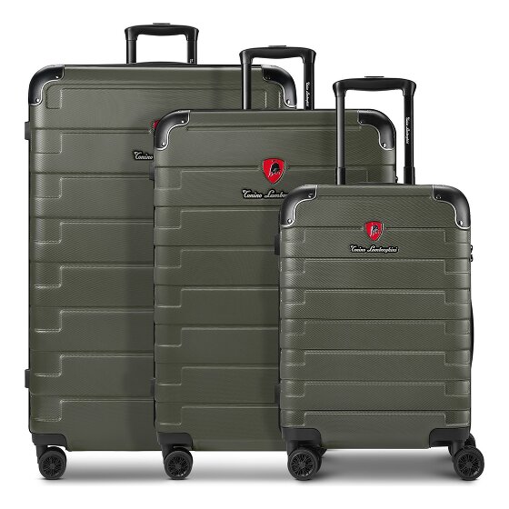Tonino Lamborghini Tonino Lamborghini Milano Trolley 3-SET con pliegue extensible y Maleta XL