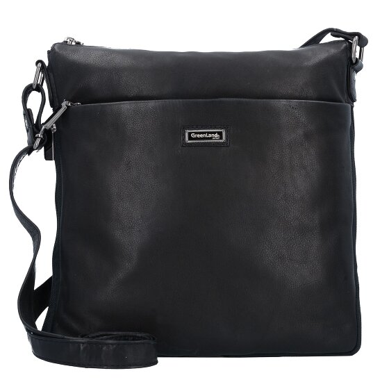 Greenland Nature Black Nappa Bolsa de hombro Piel 29 cm