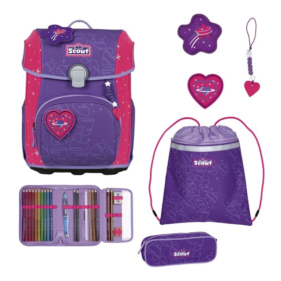 Scout Neo Exklusiv Superflash Extreme Juego de mochilas escolares 4 piezas