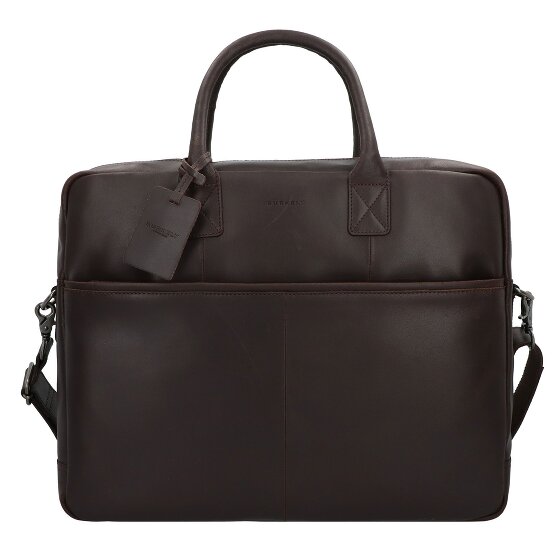 Burkely Maletín Vintage Max Piel 44 cm Compartimento para portátil