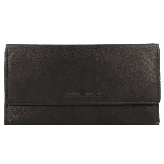 Greenburry Billetera básica de cuero RFID 19 cm