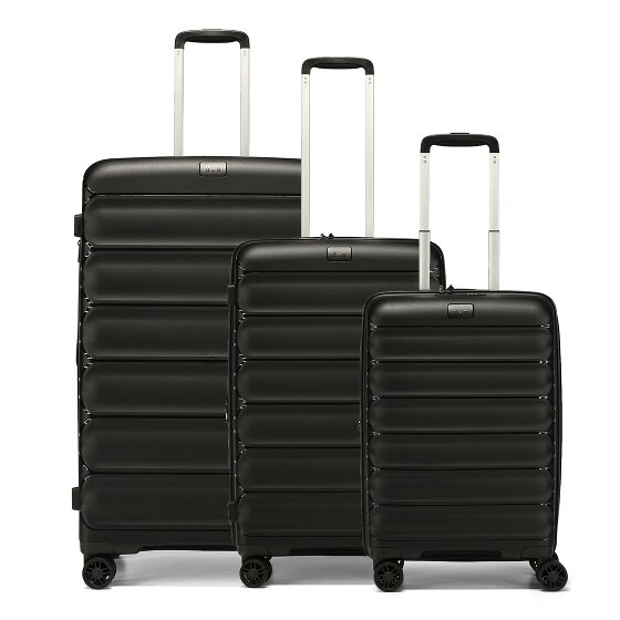 d&n Travel Line 4700 4 ruedas Juego de maletas 3 piezas con pliegue de expansión