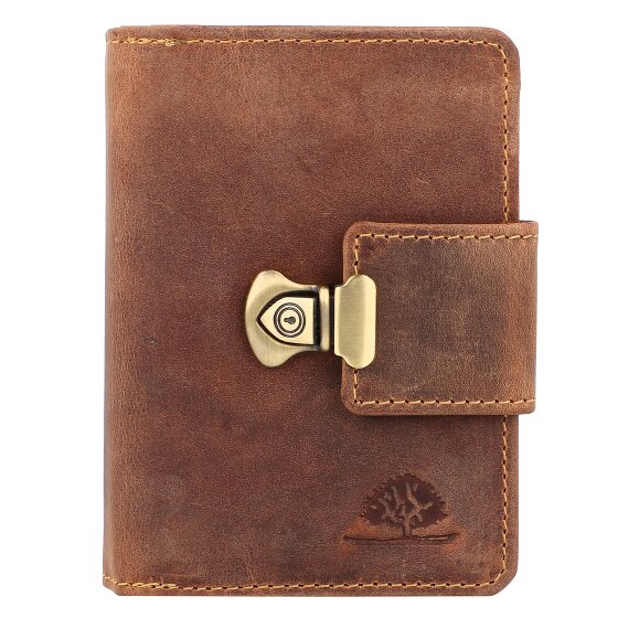 Greenburry Cartera de cuero vintage de 12,5 cm