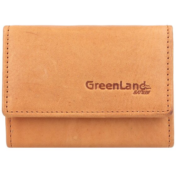 Greenland Nature Estuche para tarjetas de crédito Nature RFID de cuero de 10 cm