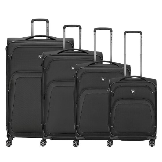 Roncato Gateway 4 ruedas Juego de maletas 4 piezas con pliegue de expansión