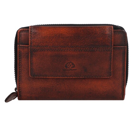 Greenburry Destressed Cartera Protección RFID Piel 13.5 cm