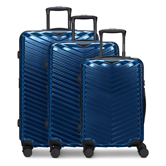 Redolz Essentials 18 4 ruedas Juego de maletas 3 piezas con pliegue de expansión
