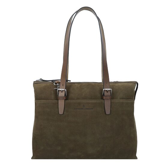 Castelijn & Beerens Nubuck Bolsa de hombro Piel 40 cm Compartimento para el portátil