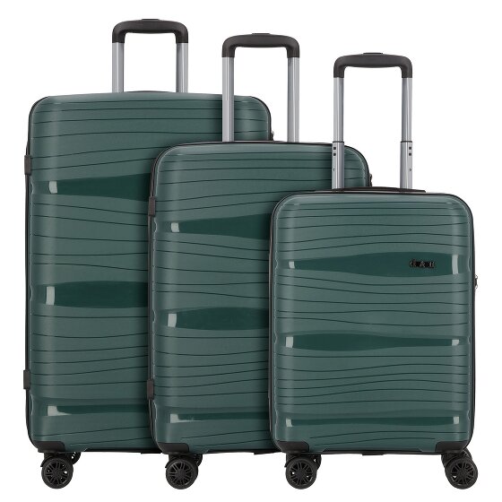 d&n Travel Line 4300 4 ruedas Juego de maletas 3 piezas