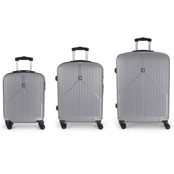 Gabol Alabama 4 Roll Suitcase Set 3pcs.