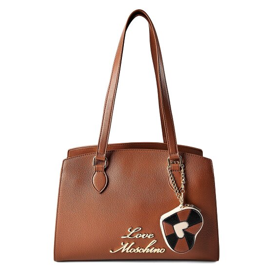 Love Moschino Heart Charm Bolsa de hombro Piel 35 cm