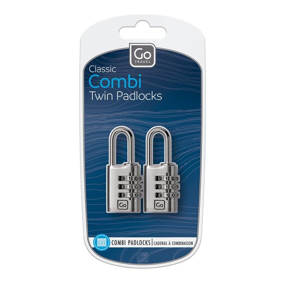 Go Travel Juego de cerraduras de combinación 2 uds.