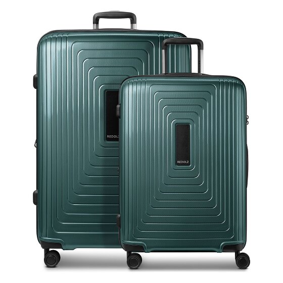 Redolz Essentials 14 4 ruedas Set de maletas 2 piezas Con fuelle expandible