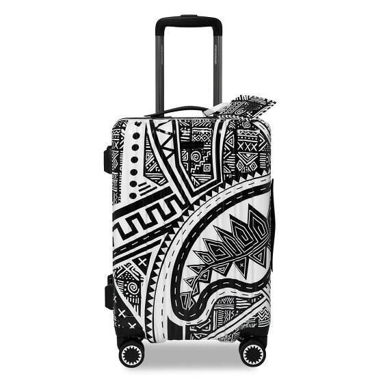 Sprayground Printed Zipper Shark AI Journey to the Mind 4 ruedas Carro de la cabina 55 cm