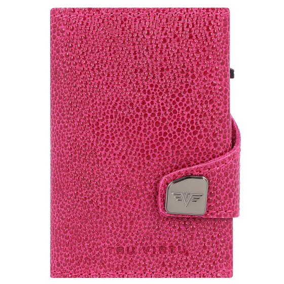 Tru Virtu Funda para tarjetas de crédito Click & Slide Cartera de piel RFID 6,5 cm