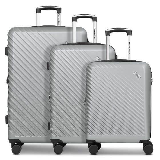 Check.In Paradise 2.0 4 ruedas Juego de maletas 3 piezas con pliegue de expansión
