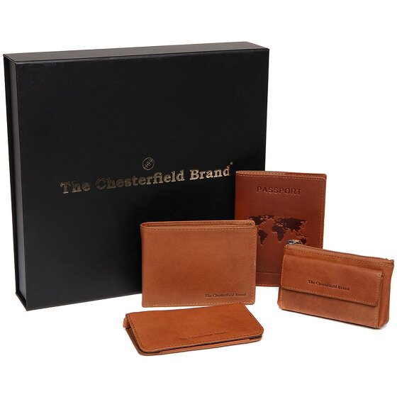 The Chesterfield Brand Set de regalo de 4 carteras de piel de 12 cm