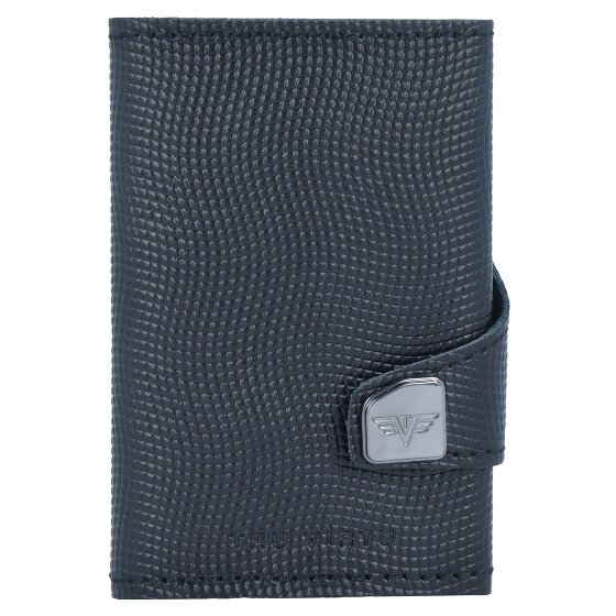 Tru Virtu Funda para tarjetas de crédito Click & Slide Cartera de piel RFID 6,5 cm