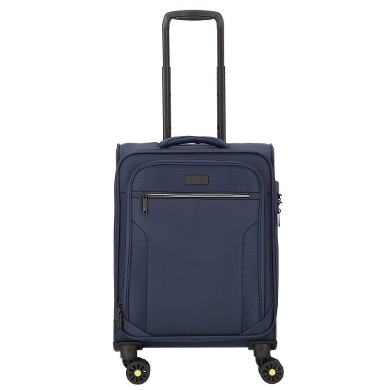 d&n Travel Line 9704 4 ruedas Trolley de cabina S 55 cm Con fuelle expandible