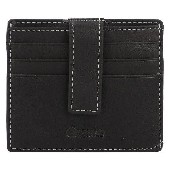 Esquire Funda para tarjetas de crédito Oslo Dallas de cuero RFID 9,5 cm