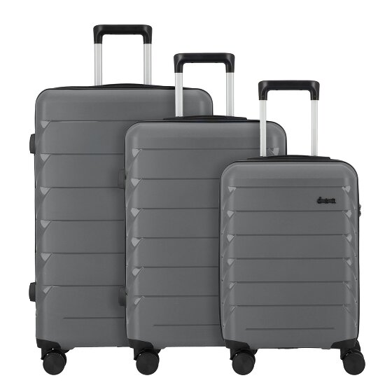d&n Travel Line 4100 4 ruedas Juego de maletas 3 piezas