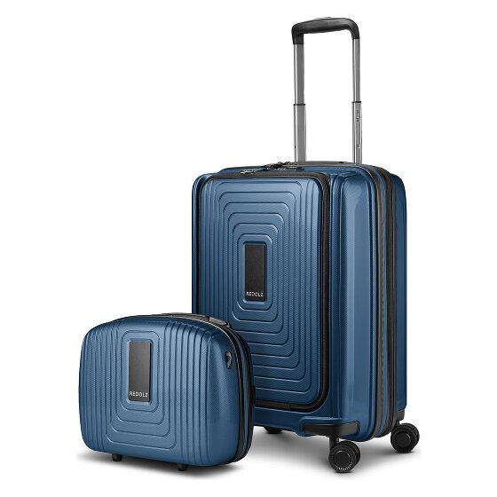 Redolz Juego de maletas Essentials 14 2 pzs. trolley de cabina con plegado extensible + neceser
