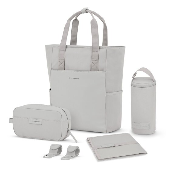 Kapten & Son Set de bolso cambiador Lindby 4 pzs. compartimento para portátil