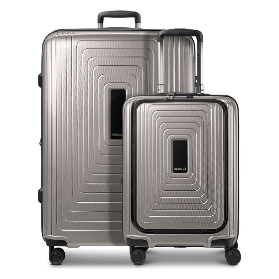 Redolz Juego de maletas Essentials 14 de 4 ruedas Compartimento para portátil de 2 piezas con pliegue extensible
