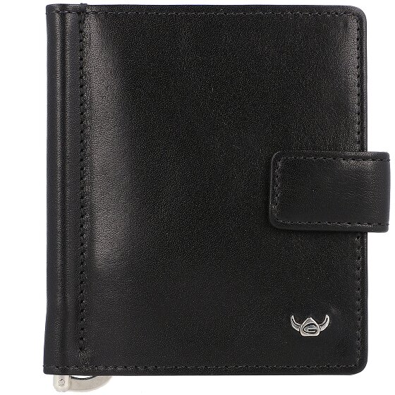 Golden Head Estuche para tarjetas de crédito Colorado de cuero de 8,5 cm con clip para billetes