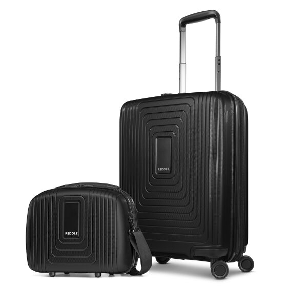 Redolz Juego de maletas Essentials 14 2 pzs. trolley de cabina con plegado extensible y neceser