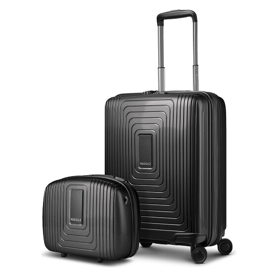 Redolz Juego de maletas Essentials 14 2 pzs. trolley de cabina con plegado extensible y neceser