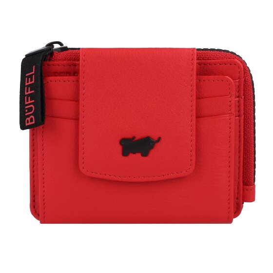 Braun Büffel Capri Estuche para tarjetas de crédito Protección RFID Piel 11 cm