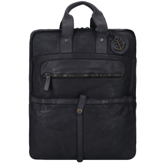 Harbour 2nd Mochila Cool Casual Jonas de cuero con compartimento para el portátil de 42,5 cm