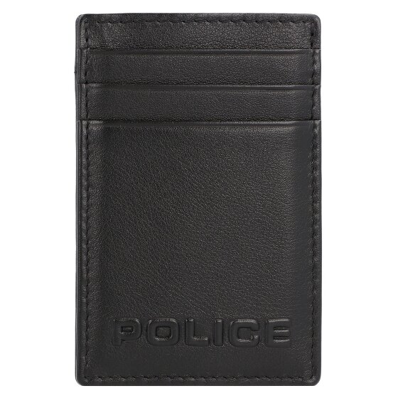 Police PT389-08536 Tarjetero de piel 7 cm con pinza para billetes