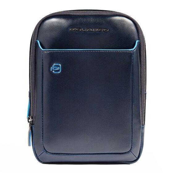 Piquadro Blue Square Bolsa de hombro Mini Bag Piel 17 cm
