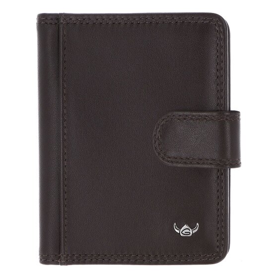 Golden Head Polo Estuche para tarjetas de crédito Bloqueo RFID Piel natural 8 cm