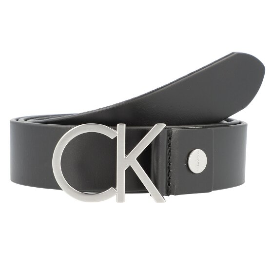 Calvin Klein Cinturón con logotipo CK de cuero
