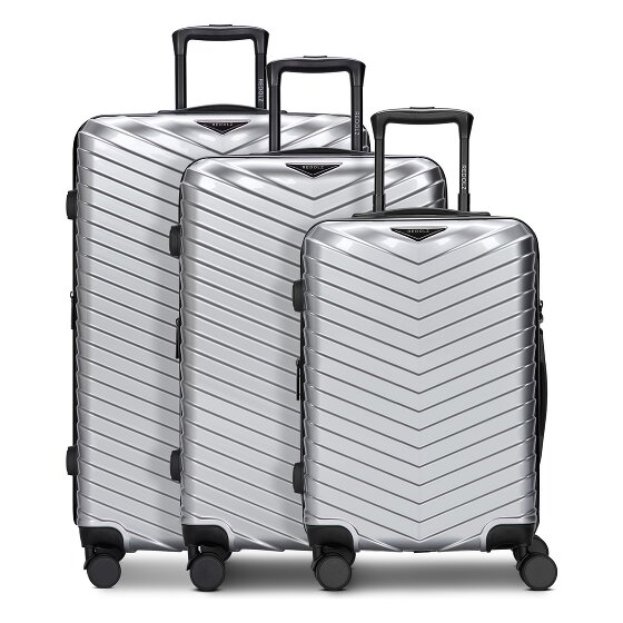 Redolz Essentials 18 4 ruedas Juego de maletas 3 piezas con pliegue de expansión