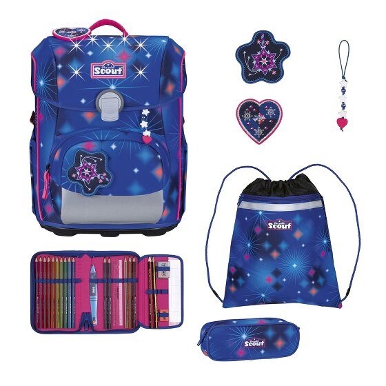 Scout Neo LED Juego de mochilas escolares 8 piezas