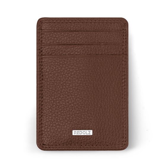 Redolz Tarjetero de piel Essentials RFID 7 cm con pinza para billetes