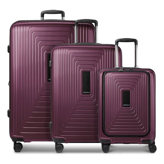 Redolz Essentials 14 4 ruedas Set de maletas 3 piezas Con fuelle expandible