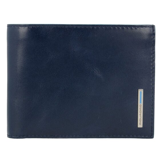 Piquadro Estuche cuadrado azul para tarjetas de crédito Piel 12,5 cm