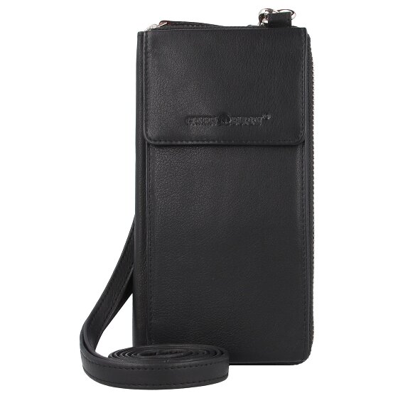 Greenburry Funda de napa para teléfono móvil RFID de 8 cm