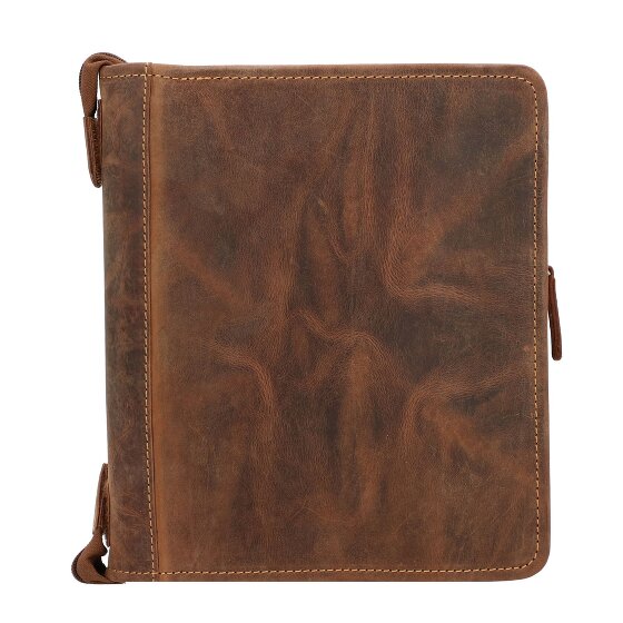 Greenburry Estuche de escritura de cuero vintage de 26 cm