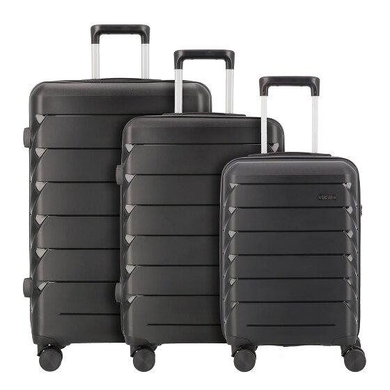 d&n Travel Line 4100 4 ruedas Juego de maletas 3 piezas