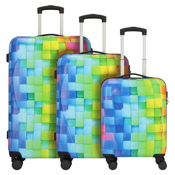 Nowi Santa Cruz 4 ruedas Juego de maletas 3 piezas