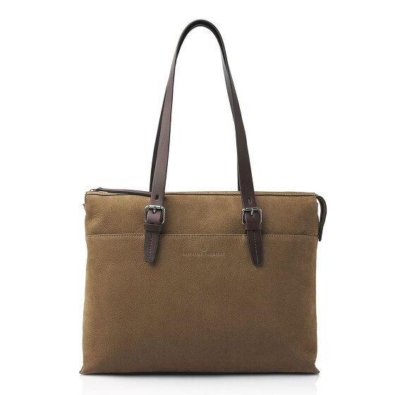 Castelijn & Beerens Nubuck Bolsa de hombro Piel 40 cm Compartimento para el portátil