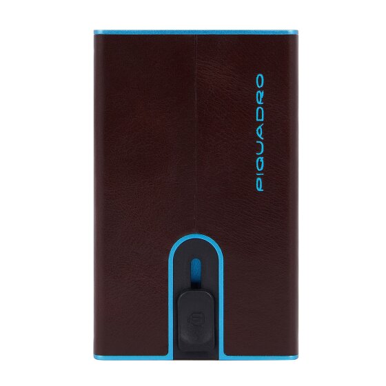 Piquadro Black Square Estuche para tarjetas de crédito Protección RFID Piel 6 cm
